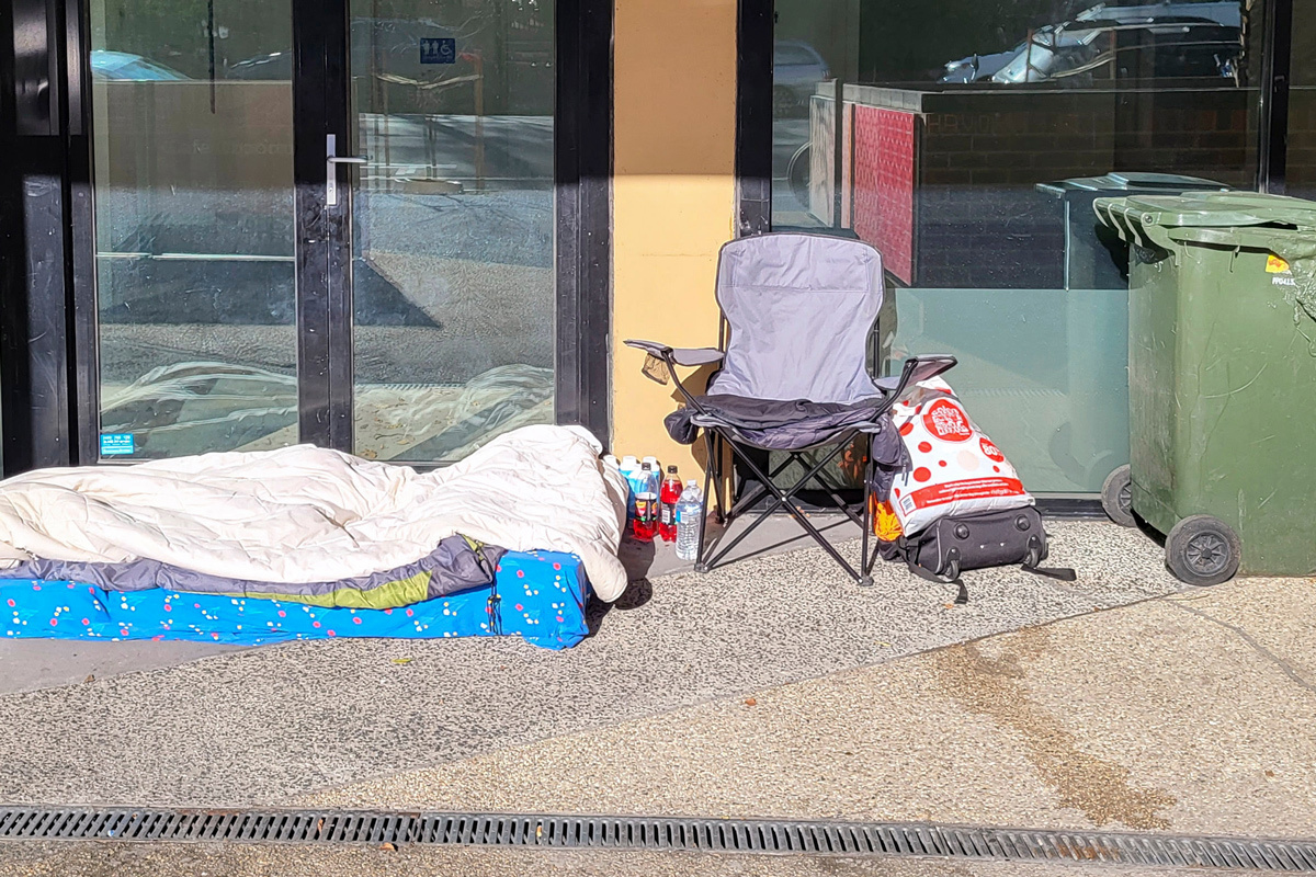 Sleeping rough in Australia