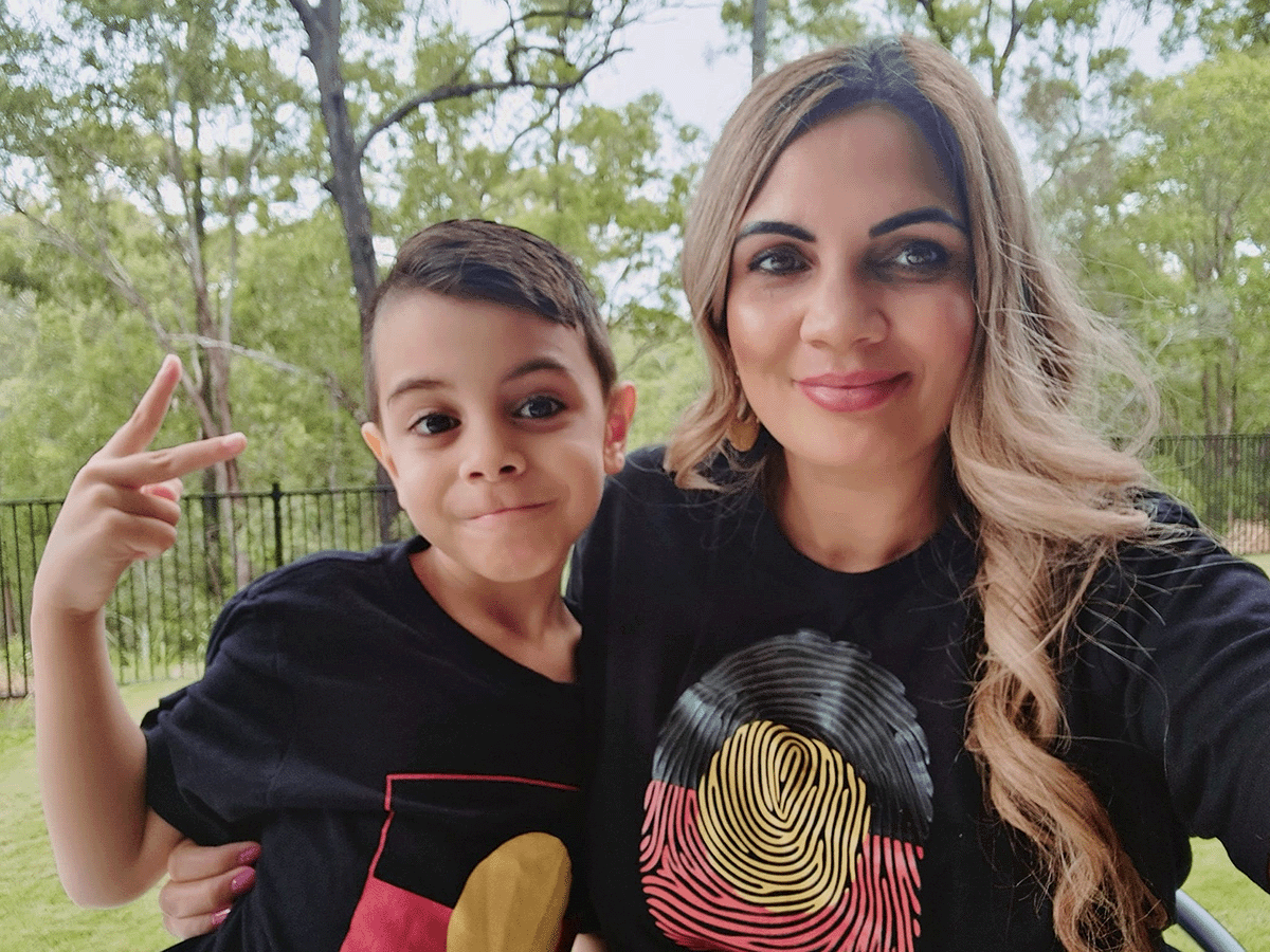 Kylie and her son Koda