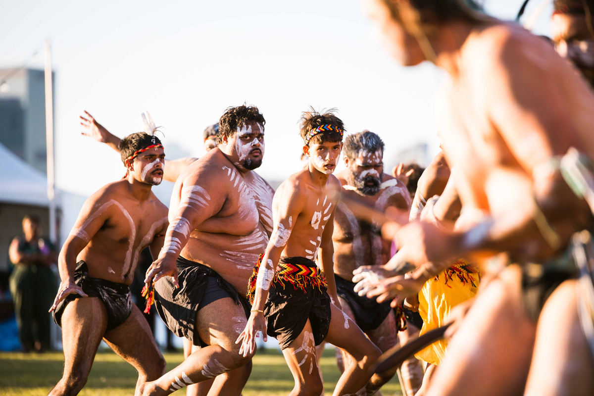 Traditional Aboriginal Corroboree at The Bunuru Social Impact Summit