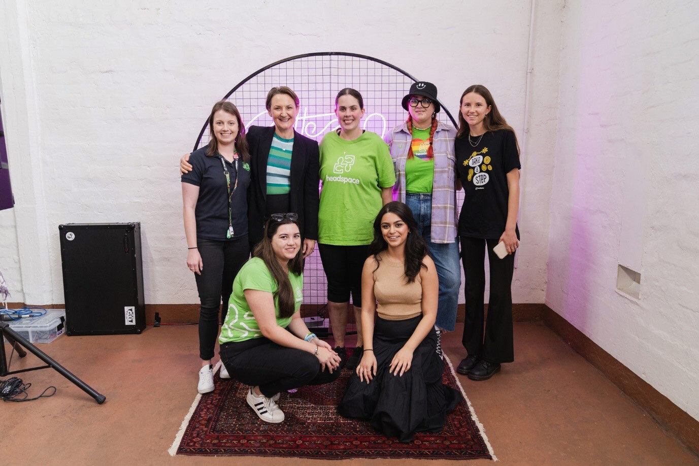 Neeka with the headspace youth reference group members and the WA Health and Mental Health Minister at the Right By You Launch